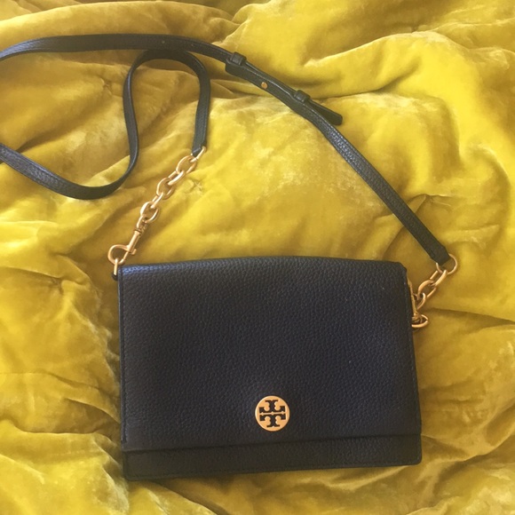 Tory Burch Bags Tory Burch Crossbody Black Leather Gently